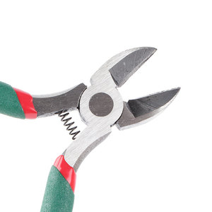 Diagonal Pliers 12Cm Length Chrome Vanadium Steel Industrial Grade Wire Cutters With Green Handle For Precision Cutting - Product Image 3