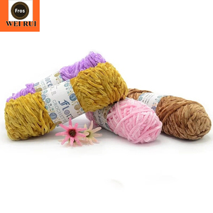 Fil de chenille écologique 100g, pour tricot de pull, laine douce, fait à la main - Product Image 1