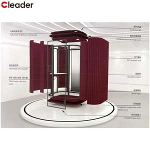 Cabine de bureau insonorisée en acier de qualité supérieure, cabine de change et vestiaire pour villa et hôtel - Product Image 5