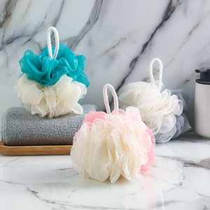 ฟองน้ำอาบน้ำรูปดอกไม้ 60 กรัม นุ่ม ไม่กระจายตัว สำหรับอาบน้ำ ขัดหลัง นวด - Product Image 1