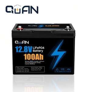 Batterie solaire de stockage d'énergie domestique personnalisable 12,8V 100Ah 200Ah 300Ah LiFePO4, pack de batteries prismatiques 1,28KWH, garantie 5 ans - Product Image 2