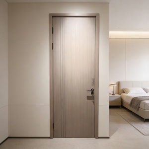 <span class=keywords><strong>Porte</strong></span> en mélamine imitation <span class=keywords><strong>bois</strong></span> pour intérieur de chalet et de retraite contemporains - Product Image 2