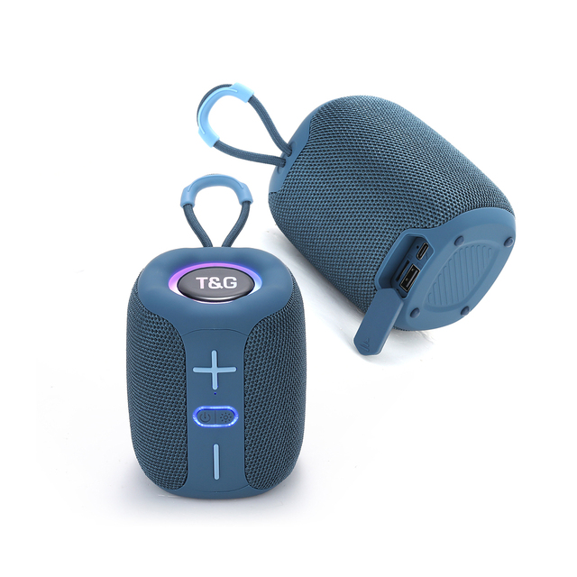 TG-658 Mini Portable Wireless Loud Sports Subwoofer with FM Radio Support TF/USB/AUX Plastic Active Speakers