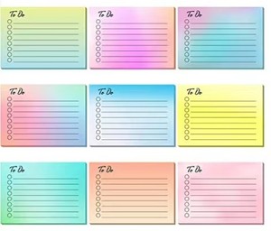 50 hojas de planificador diario de Color degradado, planificadores de presupuesto, Bloc de notas personalizado, Bloc de notas adhesivas, lista de horarios para hacer - Product Image 5