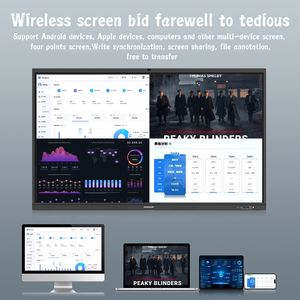 INGSCREEN 4K LCD cartes intelligentes interactives numériques pour l'enseignement des écoles 55 65 75 85 86 98 110 pouces écran plat interactif - Product Image 5