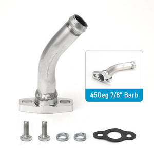 Brida de drenaje de turbina de 45 grados con conexión de 7/8 pulgadas de aleación de aluminio para GT25R GT28R GT30R GT35R - Product Image 1