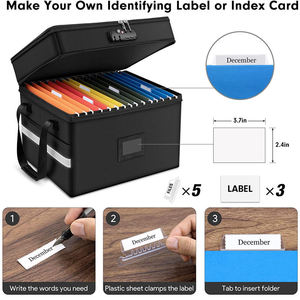 Không thấm nước chống cháy chống trộm nhiệt tài liệu túi khóa xách tay ráp lưu trữ tập tin tổ chức túi lưới - Product Image 6