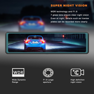 12 inch 2.5K 3-kênh <span class=keywords><strong>Wifi</strong></span> gương Dash Cam gương chiếu hậu Dash <span class=keywords><strong>Camera</strong></span> phía trước phía sau và bên trong 3 ống kính 2K <span class=keywords><strong>Wifi</strong></span> GPS Dashcam - Product Image 6