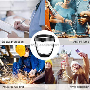 หน้ากากพลาสติกใสกันฝุ่นกันควันกันลมกันแรงกระแทกไม่พ่นหมอกแก๊สน้ำตา - Product Image 5