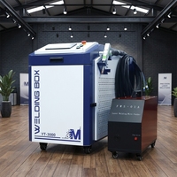Soldadora Láser de Metal Portátil de 1500W 2000W 3000W, Máquina de Soldadura y Corte Láser de Fibra con Batería de Litio 5 en 1