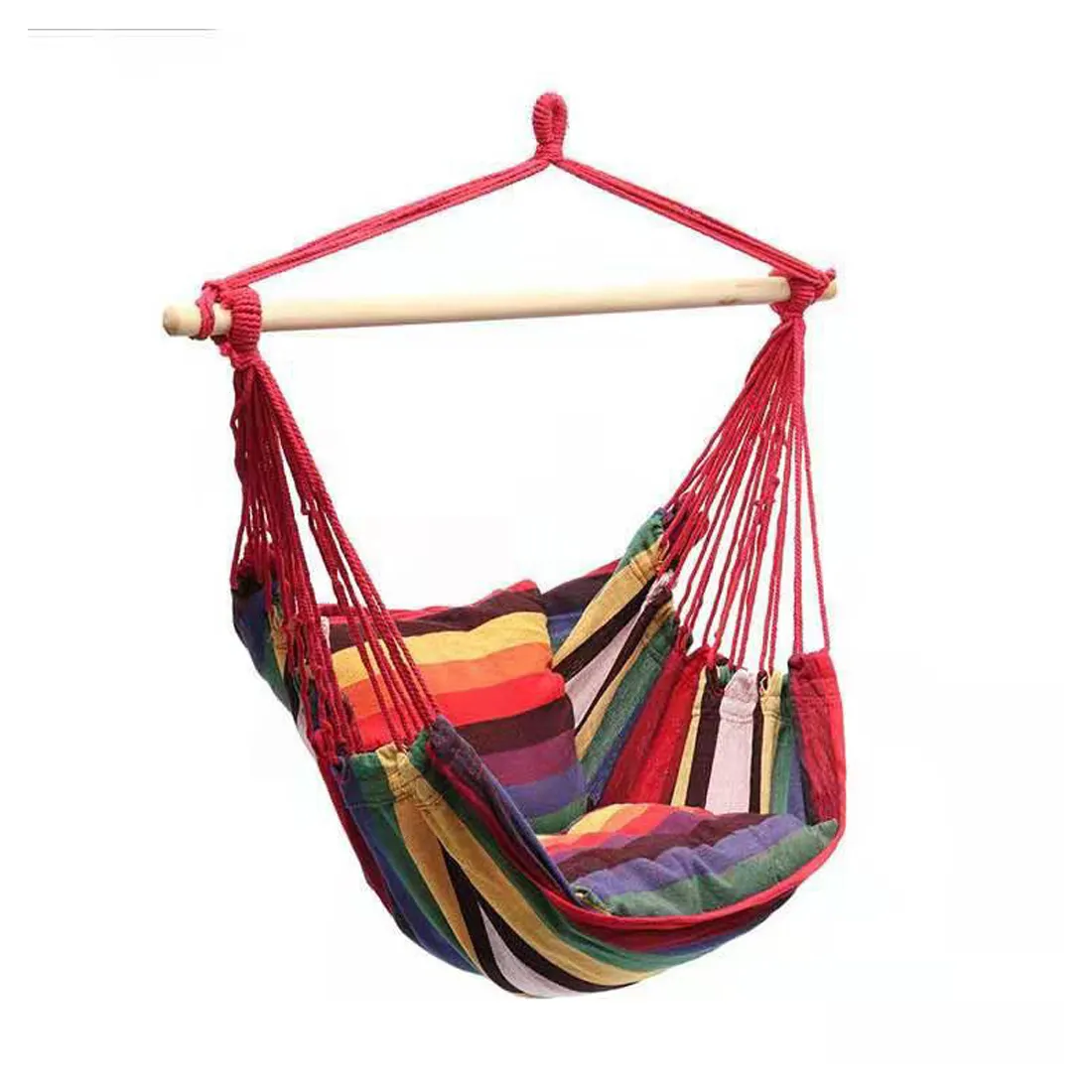 Outdoor folding garden swing set chairs suspended hanging canvas hammock chair for kids swing-max rocking Double