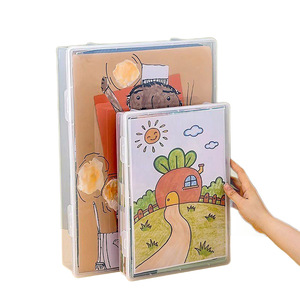 Caja de Almacenamiento Transparente para Escritorio, Organizador de Oficina Apilable Rectangular, Organizador de Archivos de Pared, Pequeño, Grande, Color Sólido - Product Image 4