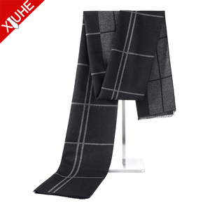 Bufandas Personalizadas para Hombre, Cálidas, Largas y Suaves, Estampadas, de Alta Calidad, con Borlas a Cuadros, Bufanda Gruesa Clásica de Jacquard de Rayón - Product Image 3