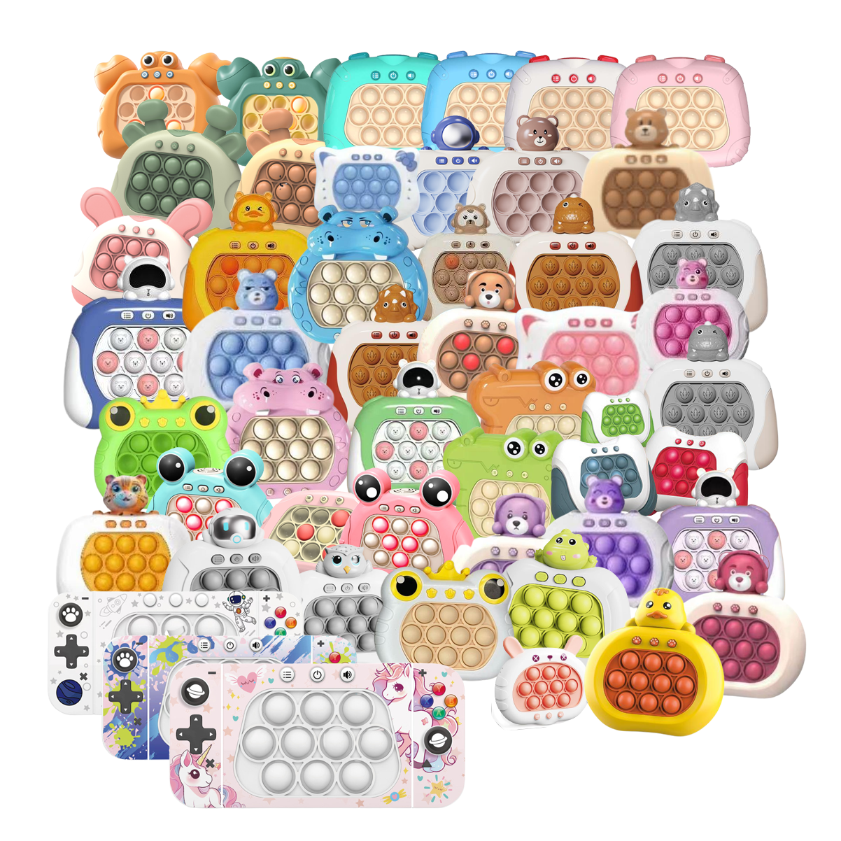 2023 для снятия стресса juguetes squeit it decpress Whack-a-mole Fidget игрушки электронная быстро Push Pop Bubbles игровая консоль