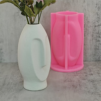 Moule en silicone style nordique Early Riser pour vase, porte-stylo, pots de fleurs, jardinières, boîte de rangement en ciment, décorations et moulures pour la maison