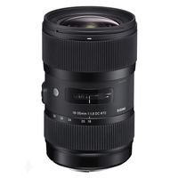 Objectif d'appareil photo SIGMA 18-35mm F1.8 Art d'occasion pour Canon, compatible avec les capteurs APS-C, grand angle, grande ouverture, idéal pour les paysages et les portraits