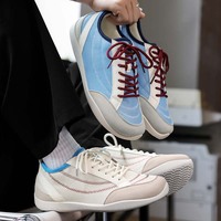 Chaussures décontractées pour hommes à bout large, confortables, souples, zéro drop, respirantes, en daim et maille, vente directe d'usine