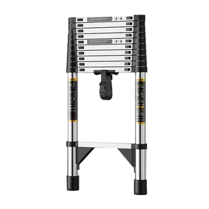 Échelle télescopique rétractable <span class=keywords><strong>Telesteps</strong></span> en acier inoxydable 304, échelle robuste pour camping-car et extérieur - Product Image 2