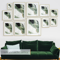 Cadre photo en aluminium avec verre trempé Cadre photo en métal Cadre photo 50x70