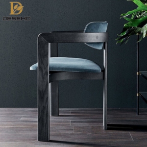 Silla de comedor italiana Normcore 0414 de madera de fresno macizo, muebles modernos simples de gama alta para el hogar para hoteles y mesas de té - Product Image 1