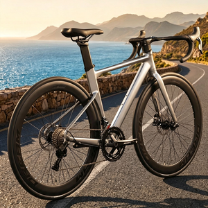 Vélo de route à cadre en aluminium 18 vitesses avec suspension avant et freins à disque doubles <span class=keywords><strong>pour</strong></span> usage sur gravier/hors route - Hommes/Femmes Sports SD267 Aluminium - Product Image 1