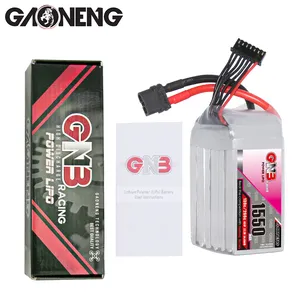 GAONENG GNB 1550mah 6S 6S1P 22.2V 130C XT60 RC LiPo Battery FPV Drone Rechargeable