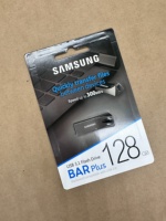 Flashdisk Samsung BAR Plus 128GB Grosir, Bodi Metal, Penyimpanan Eksternal U Disk untuk Transfer Data PC Laptop