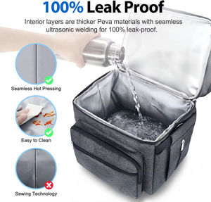 מכירת חיסול! תיק צידנית איכותי במיוחד, עשוי אוקספורד 600D, יוקרתי, אופנתי, עמיד, רך, פרימיום, עמיד למים, בעל ארבע שכבות תרמיות, קל משקל. - Product Image 5