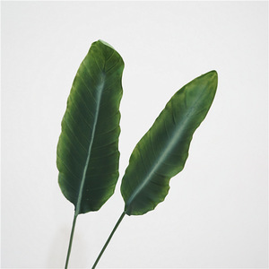 Feuilles de bananier artificielles de haute qualité, feuille de <span class=keywords><strong>strelitzia</strong></span> verte, <span class=keywords><strong>plante</strong></span> décorative <span class=keywords><strong>artificielle</strong></span>, ornement d'intérieur et d'extérieur - Product Image 1