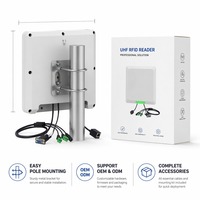 Lector RFID de Largo Alcance de Alta Resistencia, TCP/IP, POE, WIFI, Función de Almacenamiento de Datos, Dispositivo de Control de Acceso para Trabajadores