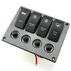 Momentary remote control wireless switch and carling rocker switch self-powered