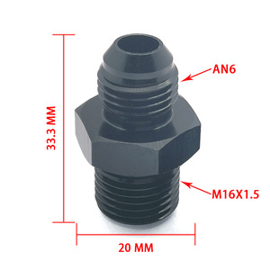 อะแดปเตอร์ข้อต่อถ่ายน้ำมันเครื่อง JIAX AN6 เป็น M16x1.5 ข้อต่อเกลียวหกเหลี่ยมตัวผู้ สำหรับแปลงท่อน้ำมันเชื้อเพลิงยานยนต์ - Product Image 2