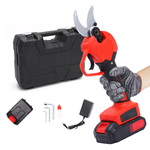 Sécateur sans fil Ananke Tools, batterie lithium 21V, acier haute teneur en carbone SK5, rouge, 1,25 kg, pour branches d'arbres de 35 mm à 45 mm - Product Image 1