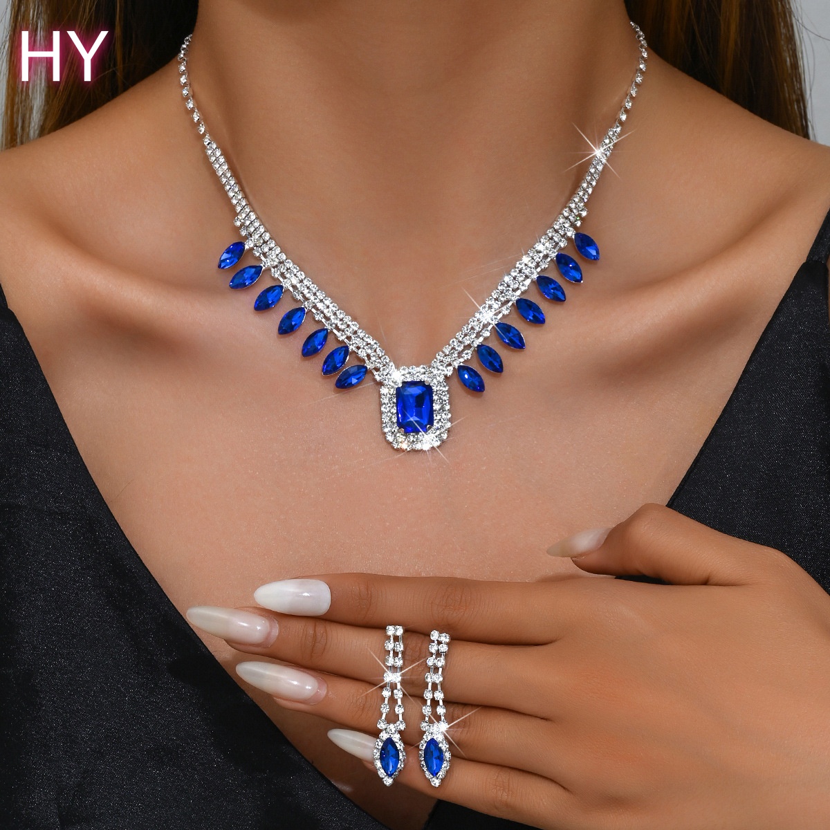 Royal Blue Stone Necklace Set China Trade,Buy China Direct From Royal Blue  Stone Necklace Set Factories at Alibaba.com