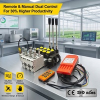 Vanne de commande directionnelle 3 voies Hy-Waloil série DCV60 60L/min avec télécommande sans fil pour réparation de tracteurs