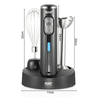 Nouveau produit Mélangeur électrique à immersion sans fil multifonctionnel rechargeable à 4 lames Ensemble de mélangeurs à main sans fil
