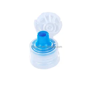 Hot Selling 28-400 Leak Proof Plastic Water Bottle Flip Cap With Silicone Valve