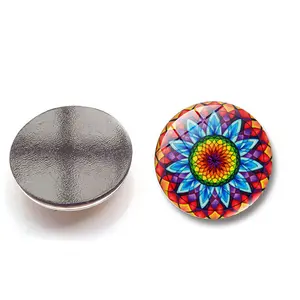 Mandala Pattern Fridge Magnet Suit 30 Mm Cartoon Glass Refrigerator Magnetic Sticker Home Decor Christmas Gift