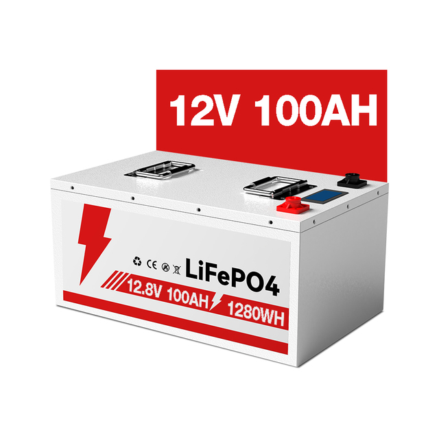 100AH 12V Solar Rechargeable 24V 200ah 300ah Solar Lithium Ion Battery Deep Cycle 12.8V LiFePO4 Battery with BMS