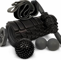 Kit de rouleaux de massage musculaire en mousse portable 5 en 1 pour yoga et Pilates avec ABS et EVA pour le modelage du corps, comprend un coffret cadeau
