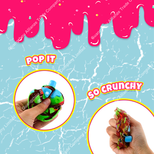 4 Styles Novelty Stress Anxiety Relief Cute Stretch Fruit Strawberry Creative Egg Breaking Prank <b>Slime</b> Toy - Product Image 6