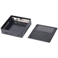 Gabinete de PC Metálico Mini Full Tower Industrial sin Ventilador, Personalizable para Juegos, con Soporte para Tarjeta de Video, Carcasa Atomata para Ensamblaje DIY