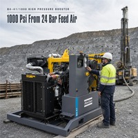 Compresseur d'air haute pression Atlas Copco 1000 Psi 1350 Cfm, moteur diesel Cummins, pour forage de puits d'eau