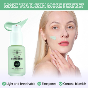 Aichun PA +++ Fond de teint au thé vert en céramide léger et respirant avec des pores fins pour une <span class=keywords><strong>peau</strong></span> rougeâtre sujette à l'acné pour le maquillage - Product Image 4