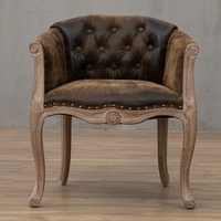 Echo Amerikanischer Landhausstil Einzelsitzer-Sofa Hochwertiger Europäischer Klassischer Holz-Loungesessel für Wohnzimmer mit Knopfheftung