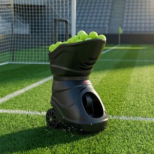 Macchina Lanciapalle da <span class=keywords><strong>Tennis</strong></span> Portatile con Scocca Solida Antiurto, Bassa Rumorosità, Uscita Palla Costante, Controllo APP+Telecomando per Uso Quotidiano - Product Image 5