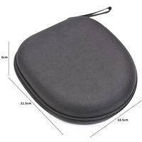 Coque rigide de couleur noire personnalisée grand étui de transport pour casque Sony MDR-ZX100 ZX110 ZX300 ZX310