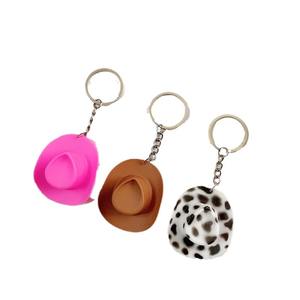 नया आगमन काउबॉय बिग हैट ऐक्रेलिक कीचेन वेस्टर्न सन हैट की अंगूठी, बैग पेंडेंट - Product Image 5