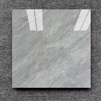 Carreaux de sol en porcelaine gris brillant de haute qualité pour salon, Porcelanato Lujoso Careaux De Sol Maison 6060 120x120, prix abordable