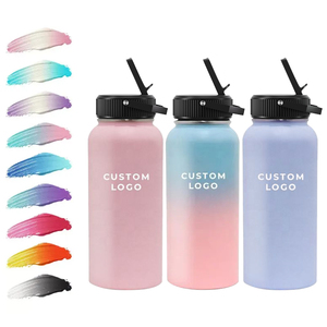 Wholesale <b>Hot</b> Selling BPA Free Double Wall Custom Stainless Steel Insulated 32oz Water Bottles with Straw - Product Image 2